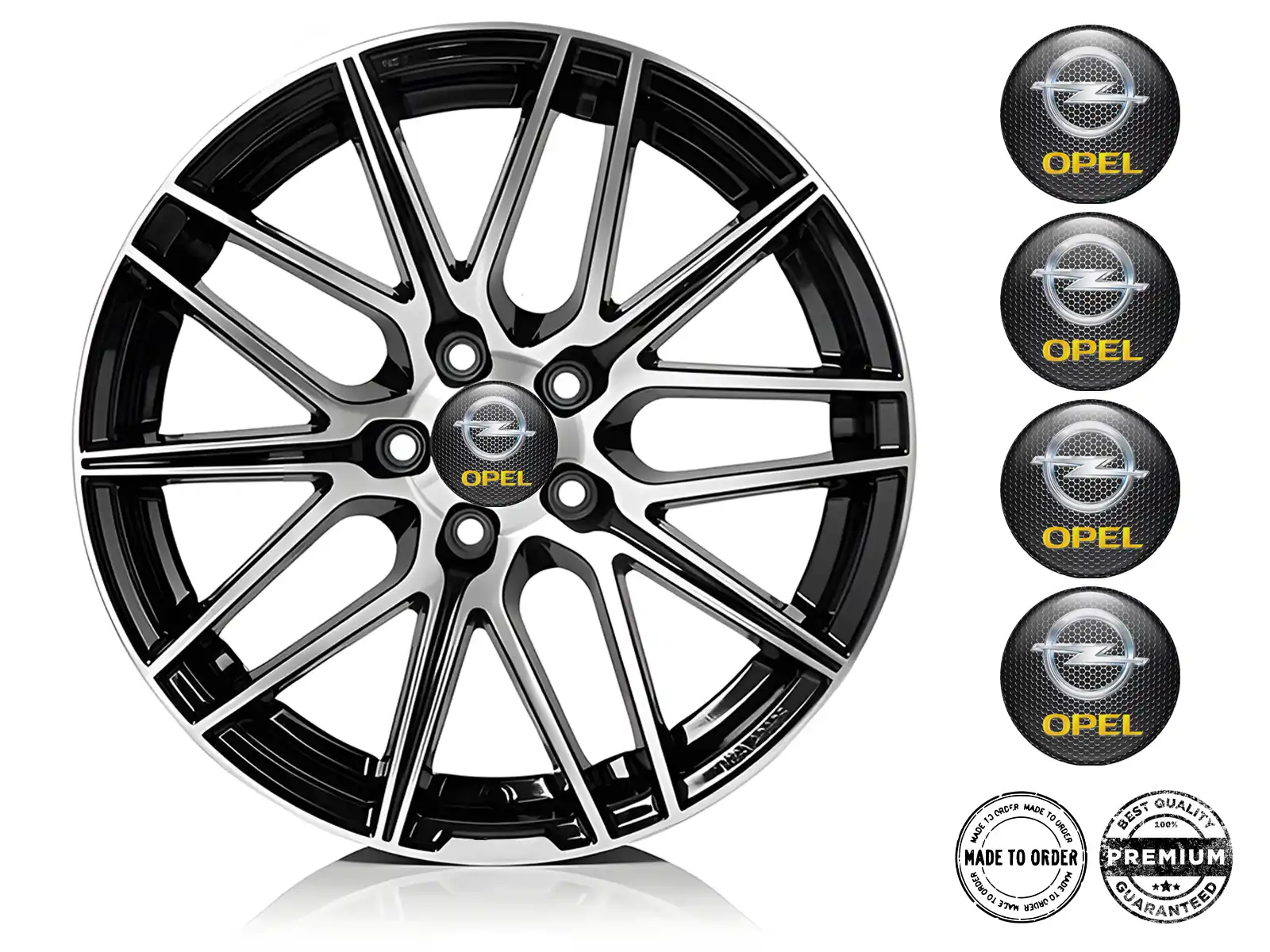 Opel Pegatina de Silicona Estilo Emblemas Bombados de Aro